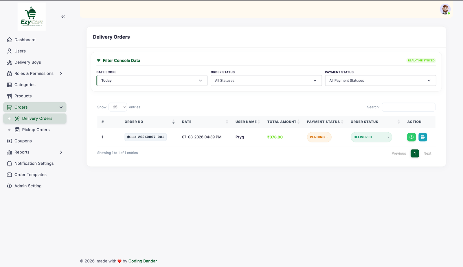 Admin Screen 8